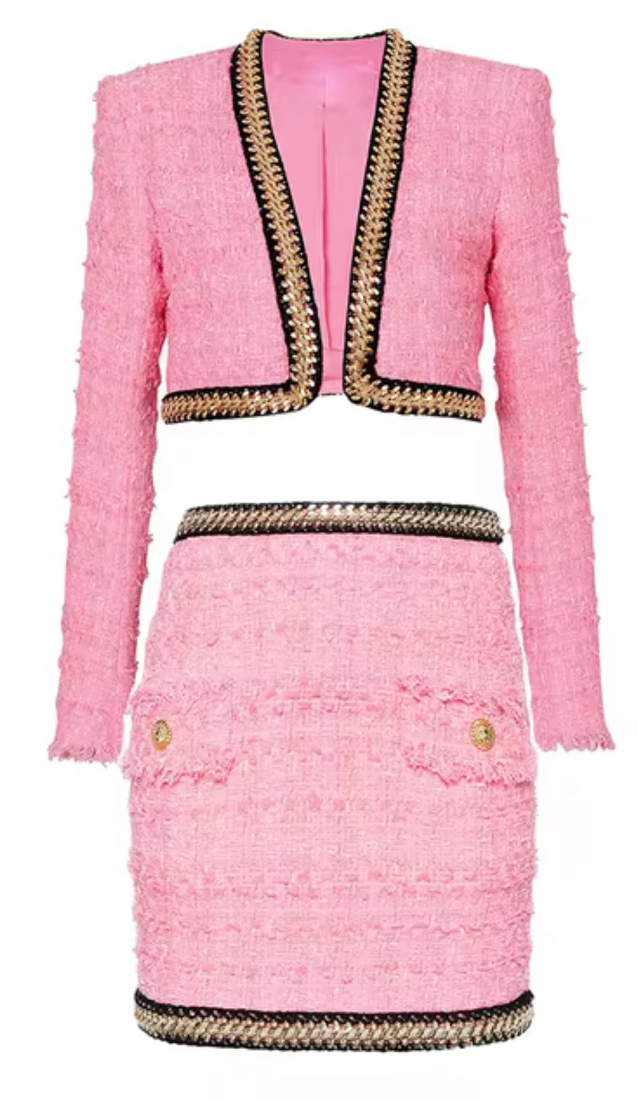 Classic PINK CHAIN COUTURE SET