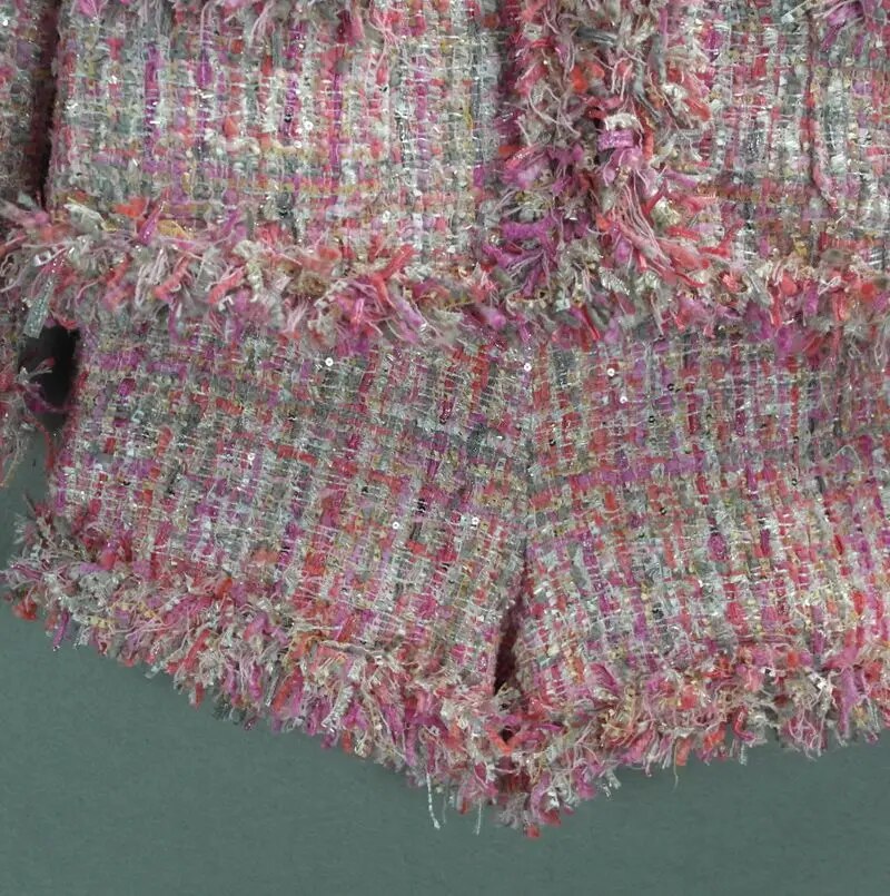 2 Piece Tweed Short Set